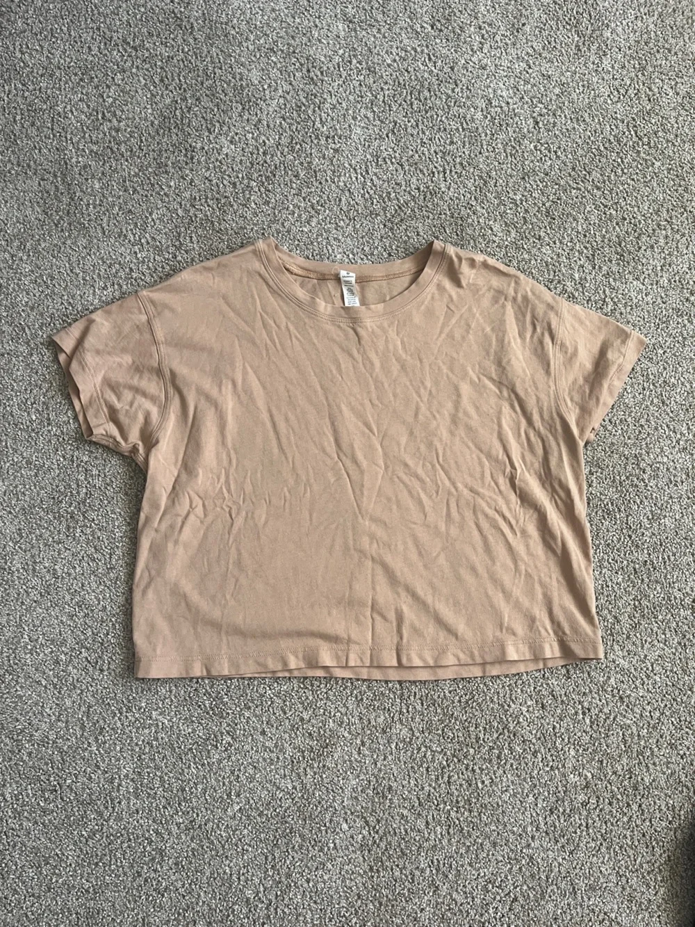 lululemon athletica Cropped Boxy Tee - Tan